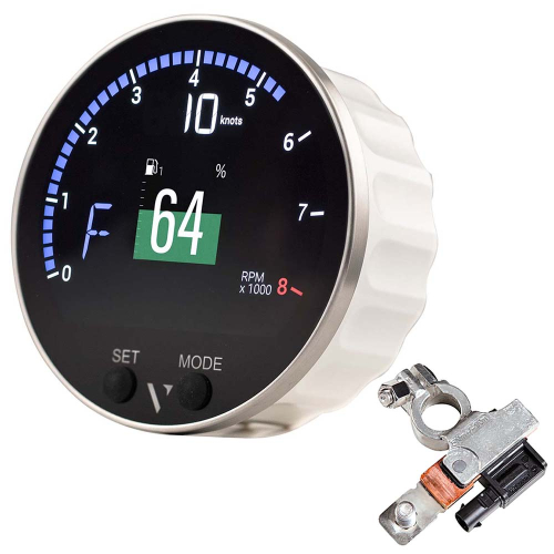 Veratron - Veratron 85mm (3-3/8") VMH-35 Multifunction Gauge w/Battery Sensor
