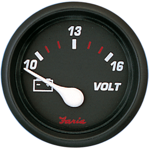 Faria Beede Instruments - Faria Professional Red 2" Voltmeter