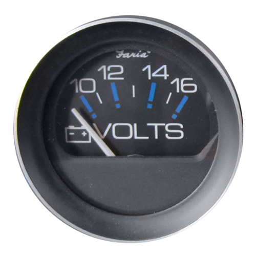 Faria Beede Instruments - Faria Coral 2" Voltmeter (10-16 VDC)