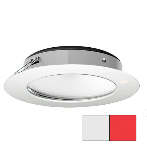 I2Systems Inc - i2Systems Apeiron Pro XL A526 - 6W Spring Mount Light - Cool White/Red - White Finish