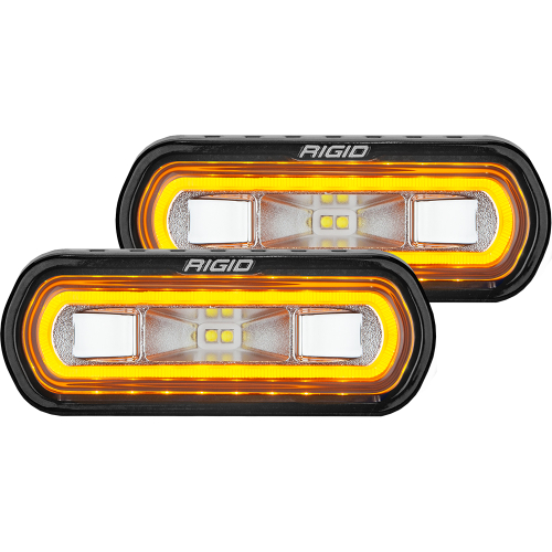 RIGID Industries - RIGID Industries SR-L Series Surface Mount Spreader Light - Black Housing - Amber Halo