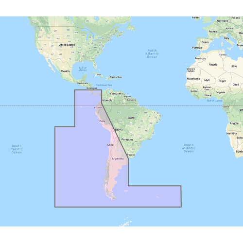 Furuno - Furuno South America West Coast - Costa Rica to Chile to Falklands Vector Charts - Unlock Code