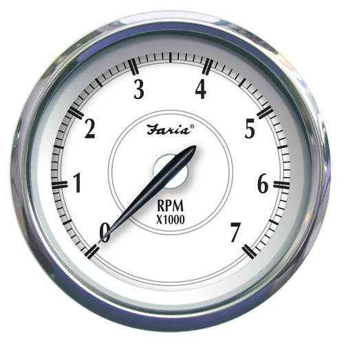 Faria Beede Instruments - Faria Newport SS 4" Tachometer f/Gas Outboard - 7000 RPM