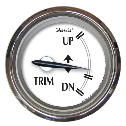 Faria Beede Instruments - Faria Newport SS 2" Trim Gauge f/Mercury/Mariner/Mercruiser/Volvo DP/Yamaha