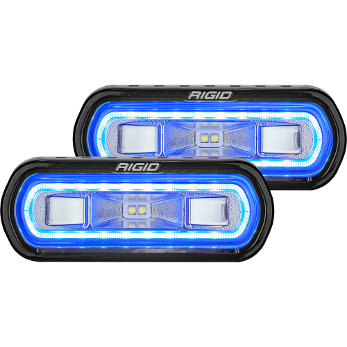RIGID Industries - RIGID Industries SR-L Series Surface Mount Spreader Light - Black Housing - Blue Halo