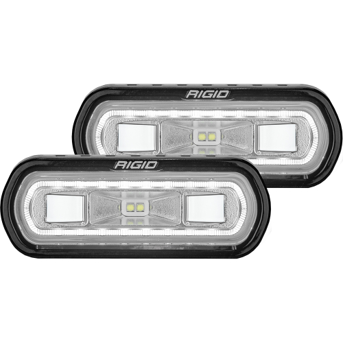 RIGID Industries - RIGID Industries SR-L Series Surface Mount Spreader Light - Black Housing - White Halo