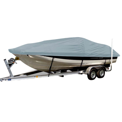 Carver by Covercraft - Carver Sun-DURA&reg; Styled-to-Fit Boat Cover f/19.5&#39; Sterndrive Deck Boats w/Low Rails - Grey