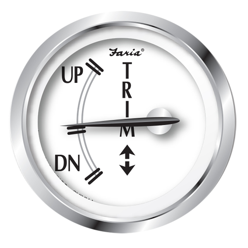 Faria Beede Instruments - Faria Newport SS 2" Trim Gauge f/J/E/Suzuki Outboards