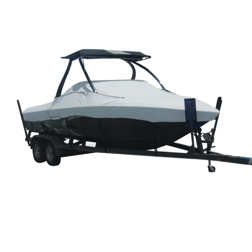Carver by Covercraft - Carver Sun-DURA&reg; Specialty Boat Cover f/21.5' Tournament Ski Boats w/Tower - Grey