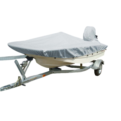 Carver by Covercraft - Carver Sun-DURA&reg; Styled-to-Fit Boat Cover f/15.5&#39; Whaler Style Boats with Side Rails Only - Grey