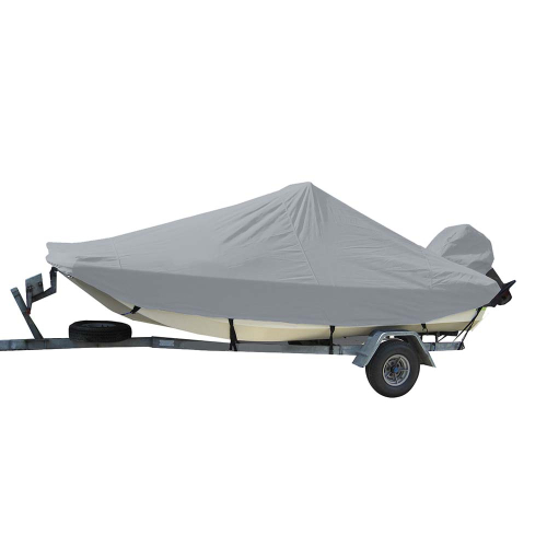 Carver by Covercraft - Carver Sun-DURA&reg; Styled-to-Fit Boat Cover f/23.5&#39; Bay Style Center Console Fishing Boats - Grey