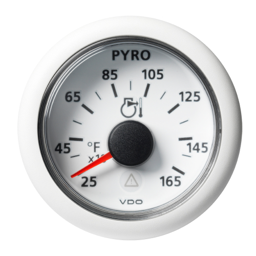 Veratron - Veratron 52 MM (2-1/16") ViewLine Pyrometer - 250&deg; to 1650&deg;F - White Dial &amp; Bezel