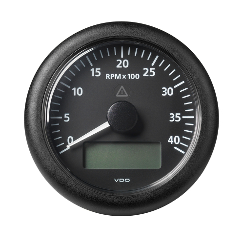 Veratron - Veratron 3-3/8" (85MM) ViewLine Tach w/Multifunction Display - 0 to 4000 RPM - Black Dial &amp; Bezel