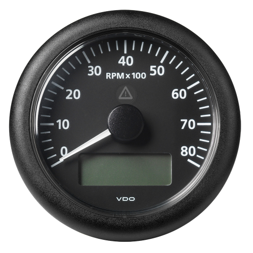 Veratron - Veratron 3-3/8" (85MM) ViewLine Tachometer with Multi-Function Display - 0 to 8000 RPM - Black Dial &amp; Bezel