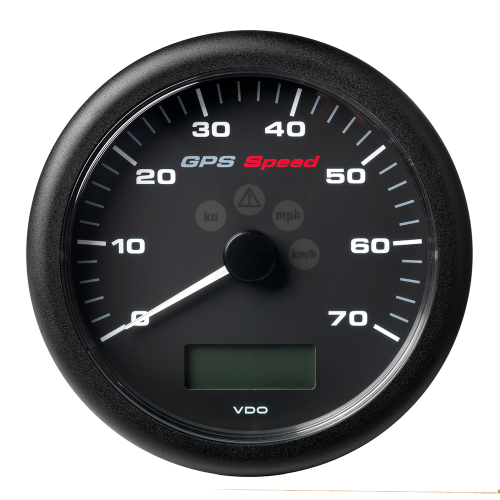 Veratron - Veratron 4-1/4" (110MM) ViewLine GPS Speedometer 0-70 KNOTS/KMH/MPH - 8 to 16V Black Dial &amp; Bezel