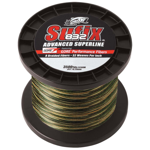 Sufix - Sufix 832&reg; Advanced Superline&reg; Braid - 15lb - Camo - 3500 yds
