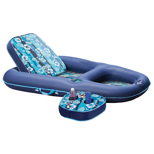 Aqua Leisure - Aqua Leisure Ultimate 2-in-1 Lounge &amp; Caddy - Hibiscus Flip