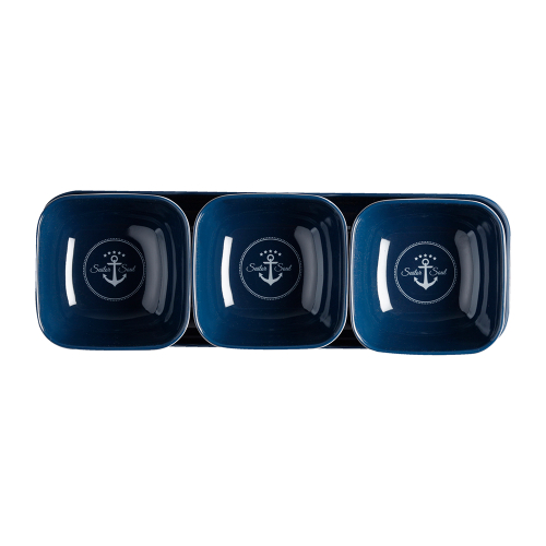 Marine Business - Marine Business Melamine Snack Set - SAILOR SOUL - Set of 4