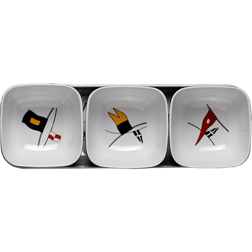 Marine Business - Marine Business Melamine Snack Set - REGATA - Set of 4