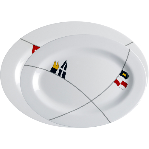 Marine Business - Marine Business Melamine Oval Serving Platters Set - REGATA - Set of 2