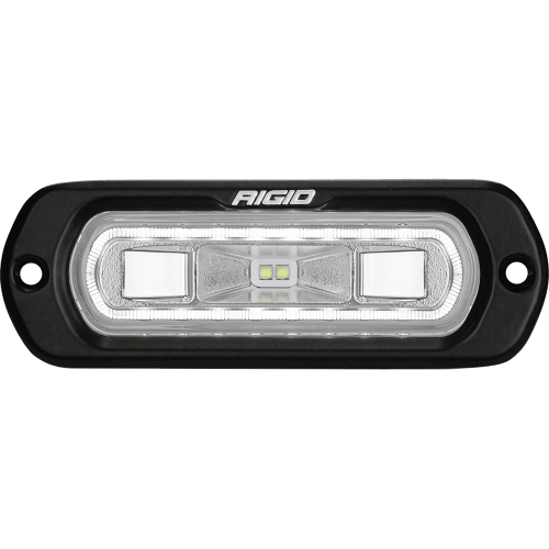 RIGID Industries - RIGID Industries SR-L Series Marine Spreader Light - Black Flush Mount - White Light w/White Halo