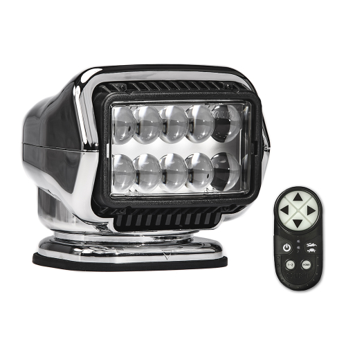 Golight - Golight Stryker ST Series Permanent Mount Chrome LED w/Wireless Handheld Remote