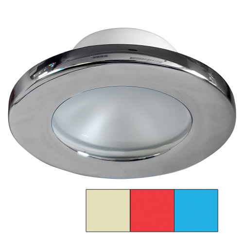 I2Systems Inc - i2Systems Apeiron A3120 Screw Mount Light - Red, Warm White &amp; Blue - Chrome Finish