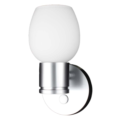 Lunasea Lighting - Lunasea LED Wall Light - Brushed Nickel - Tulip Glass