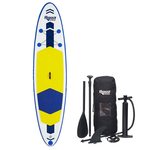 Aqua Leisure - Aqua Leisure 10.6' Inflatable Stand-Up Paddleboard Drop Stitch w/Oversized Backpack f/Board &amp; Accessories
