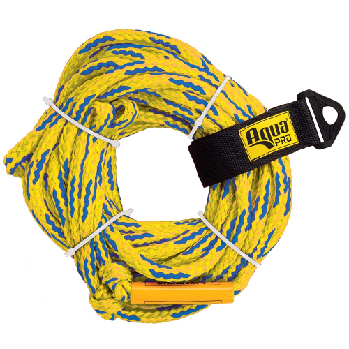 Aqua Leisure - Aqua Leisure 4-Person Floating Tow Rope - 4,100lb Tensile - Yellow