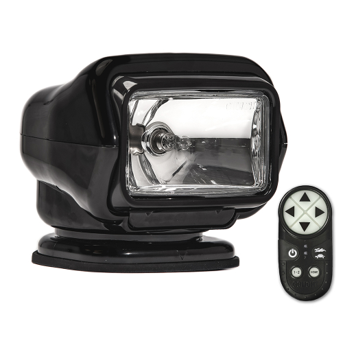 Golight - Golight Stryker ST Series Permanent Mount Black Halogen w/Wireless Handheld Remote