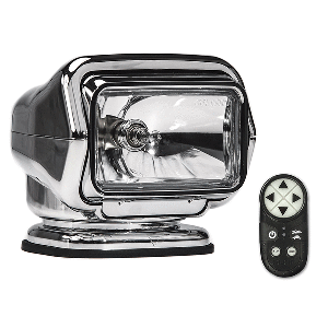 Golight - Golight Stryker ST Series Permanent Mount Chrome Halogen w/Wireless Handheld Remote