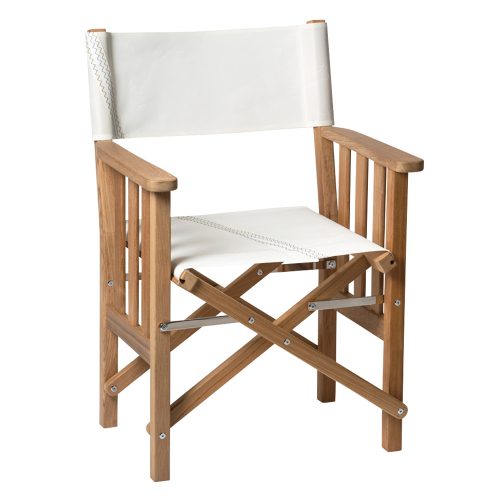 Whitecap - Whitecap Director&#39;s Chair II w/Sail Cloth Seating - Teak