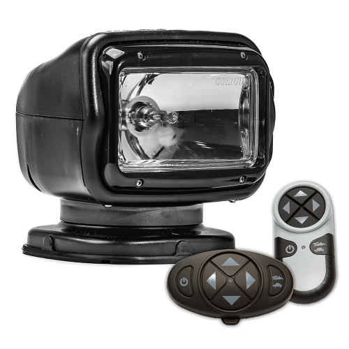 Golight - Golight Radioray GT Series Permanent Mount - Black Halogen - Wireless Handheld &amp; Wireless Dash Mount Remotes