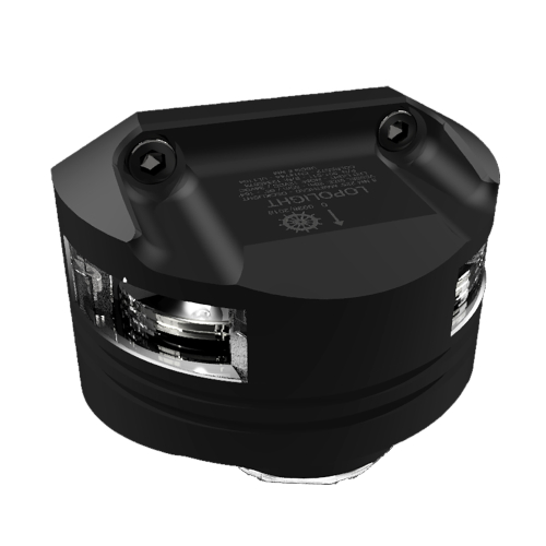 Lopolight - Lopolight Masthead Light w/6W Deck Light &amp; 15M Cable - 5nm - Black Housing