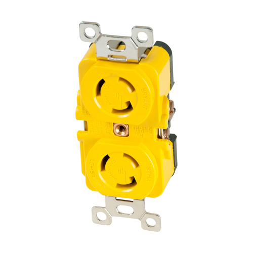 Marinco - Marinco Locking Receptacle - 15A, 125V - Yellow