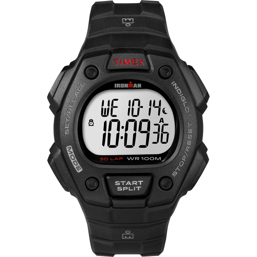 Timex - Timex IRONMAN&reg; Classic 30 Lap Full-Size Watch - Black/Red