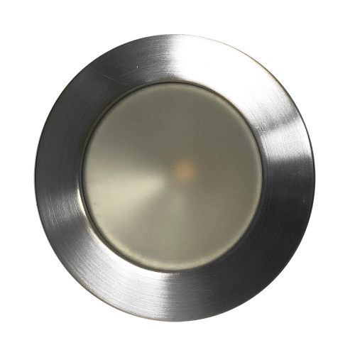 Lunasea Lighting - Lunasea Gen 3 Indoor/Outdoor Recessed 3.5&rdquo; LED Light - 2700K 85 CRI Dimmable COB LED - Warm White/Brushed SS Bezel