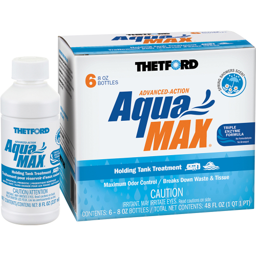 Thetford Marine - Thetford AquaMax&reg; Holding Tank Treatment - 6-Pack - 8oz Liquid - Spring Shower Scent