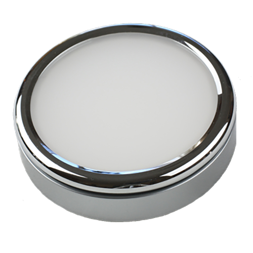 Lunasea Lighting - Lunasea Polished Puck Surface Mount Light - Warm White - 12/24VDC