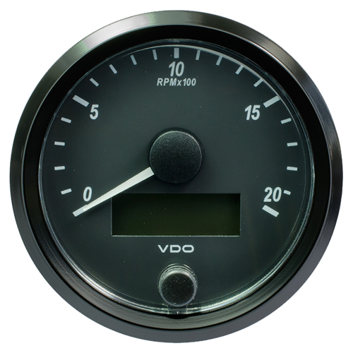 VDO - VDO SingleViu 80mm (3-1/8") Tachometer - 2000 RPM