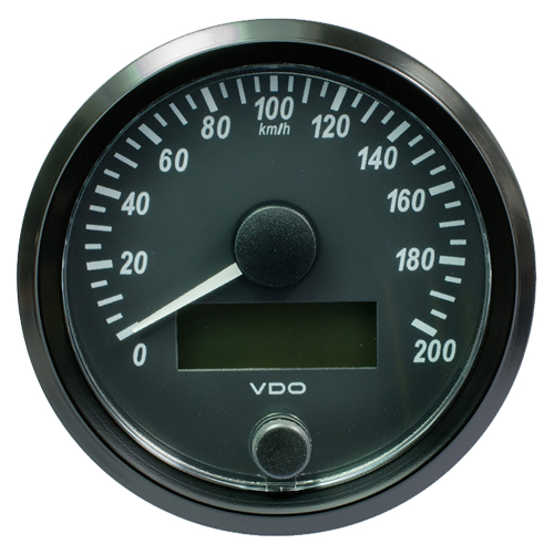 VDO - VDO SingleViu 80mm (3-1/8") Speedometer - 200 KM/H