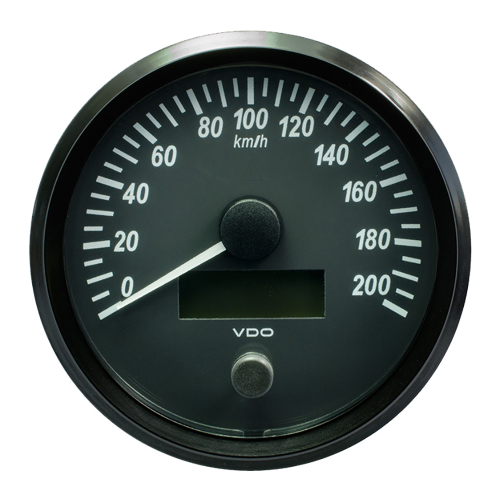 VDO - VDO SingleViu 100mm (4") Speedometer - 200 KM/H