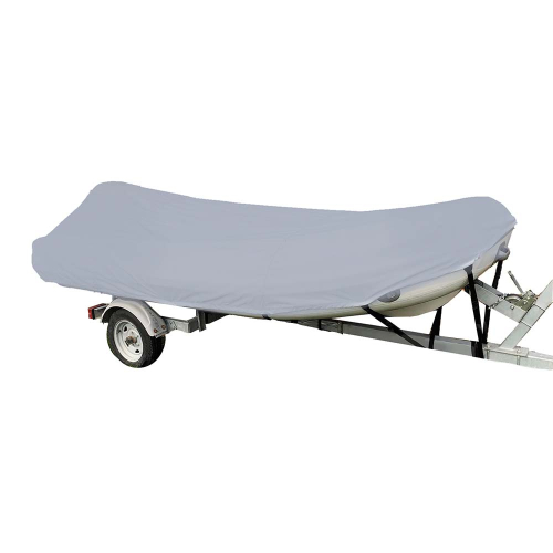 Carver by Covercraft - Carver Poly-Flex II Styled-to-Fit Boat Cover f/10.5&#39; Blunt Nose Inflatable Boats - Grey