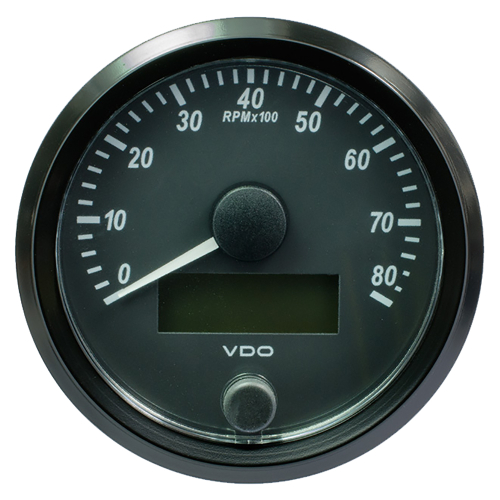 VDO - VDO SingleViu 80mm (3-1/8") Tachometer - 8000 RPM