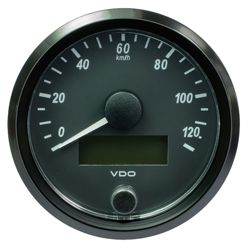 VDO - VDO SingleViu 80mm (3-1/8") Speedometer - 120 KM/H