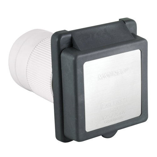 Marinco - Marinco 50A 125/250V EL Inlet w/Enclosure