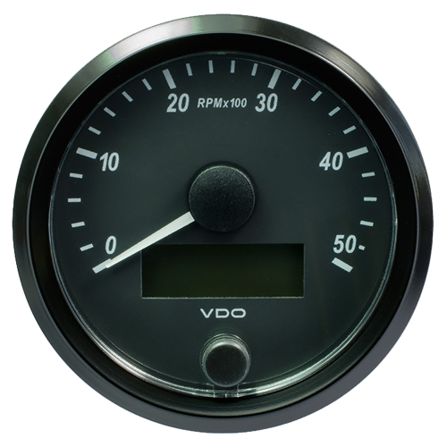 VDO - VDO SingleViu 80mm (3-1/8") Tachometer - 5000 RPM
