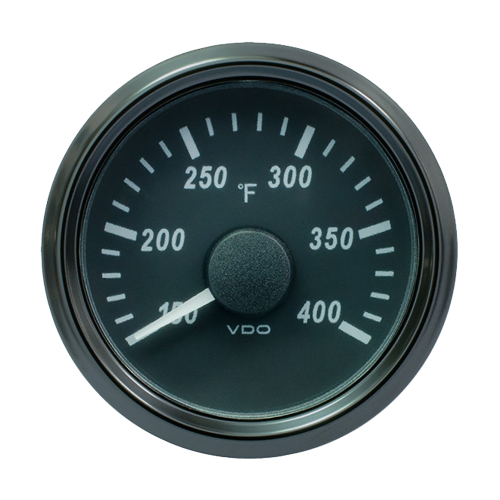 VDO - VDO SingleViu 52mm (2-1/16") Cylinder Temp. Gauge - 400&deg;F - 471-14 Ohm