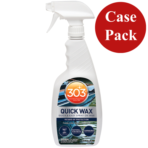 303 - 303 Marine Quick Wax with Trigger Sprayer - 32oz *Case of 6*